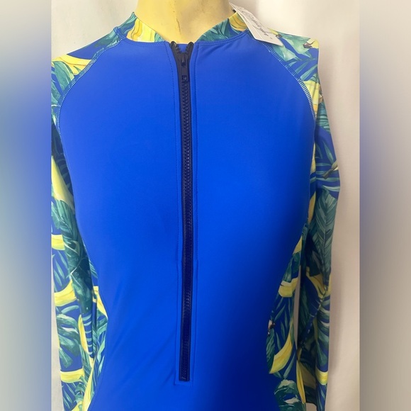 Halcurt Women's Boyleg One Piece Rash Guard with Built in Bra UPF50+#A2 - Picture 4 of 7